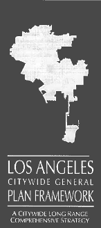 A black and white map of Los Angeles City.