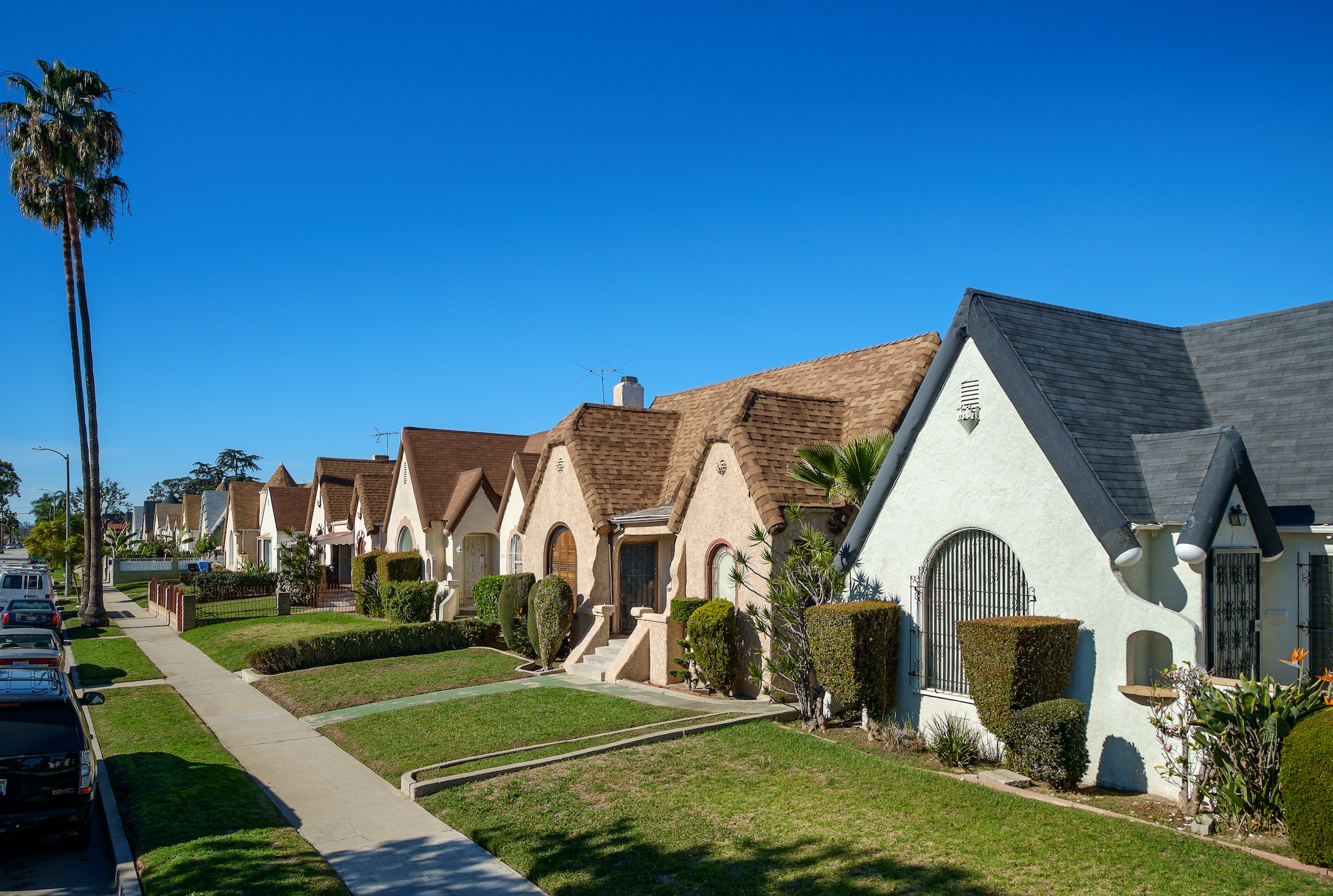 Vermont Knolls houses: Homes in the Vermont Knolls neighborhood of South Los Angeles, identified as a potential historic district through SurveyLA.