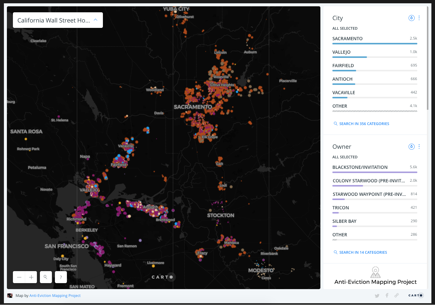 Wall Street Landlords, San Francisco Bay Area - Anti-Eviction Mapping Project